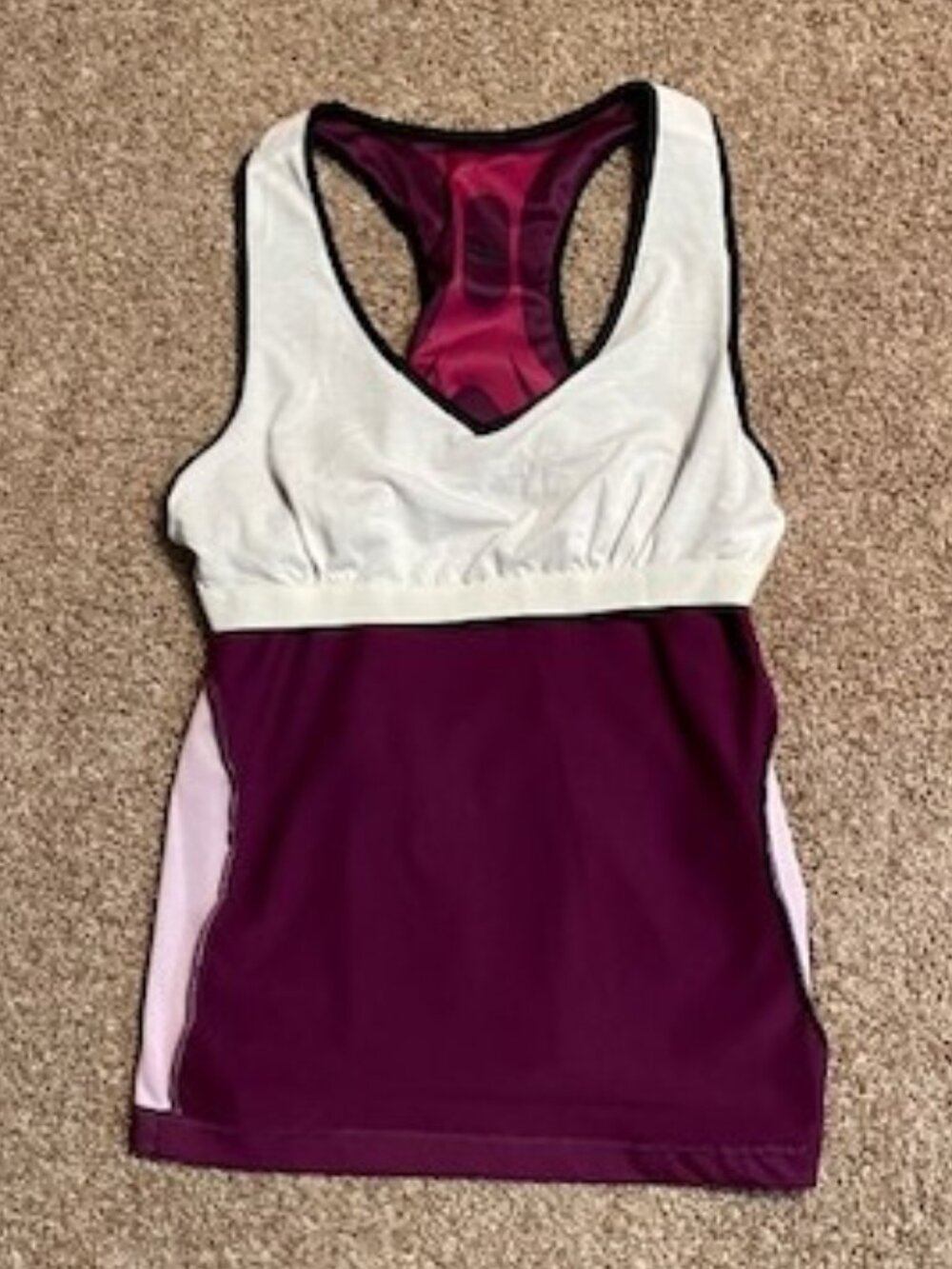 Purple FILA Tank with Built in Sports Bra - XL - Picture 4 of 4